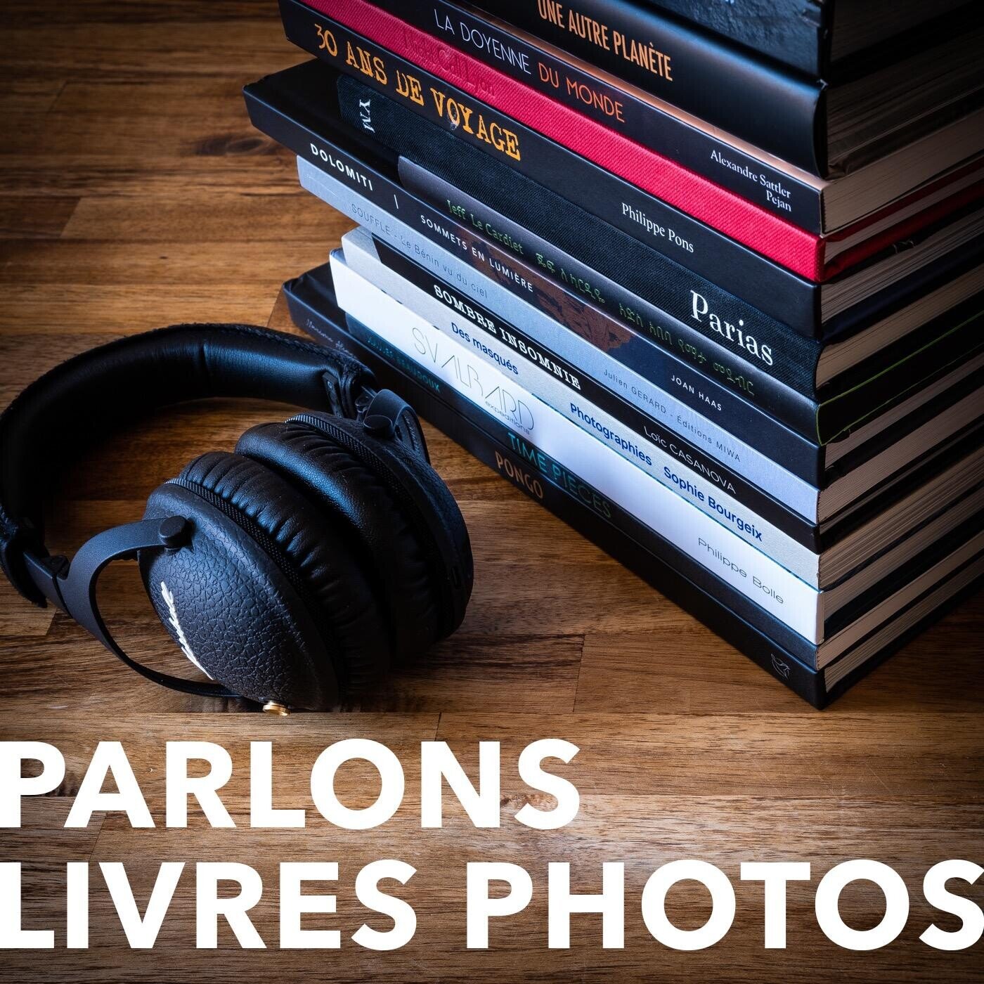 Visuel de lancement du podcast Photo Storia, présenté par Julien Gérard