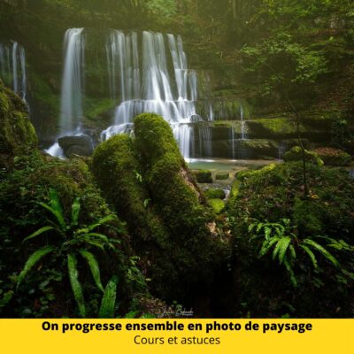 Logo du podcast Julien Bukowski, sur la photographie de paysage