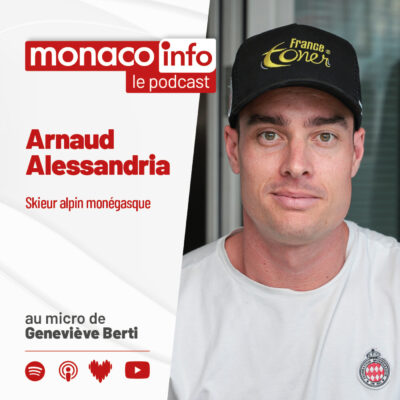 Portrait du skieur monégasque Arnaud Alessandria, invité du podcast Monaco Info