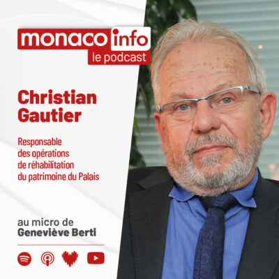 Portrait de Christian Gauthier, invité du podcast Monaco Info pour parler des fresques du Palais princier