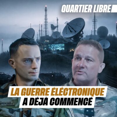 Portrait du général Tassel, invité du podcast Quartier Libre pour parler de guerre électronique et de renseignement.