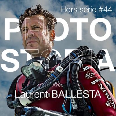 Visuel de l'épisode de Photo Storia consacré au photographe sous-marin Laurent Ballesta