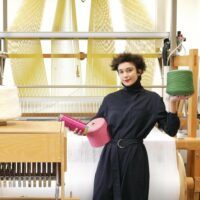 Mona Cara, artiste textile, en résidence à la Villa Panthéon (Paris 5e)