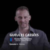 Visuel de l'épisode du podcast Gueules Cassées consacré à Nicolas, démineur du GIGN