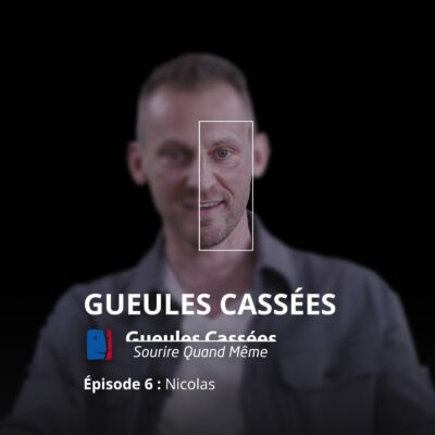 Visuel de l'épisode du podcast Gueules Cassées consacré à Nicolas, démineur du GIGN