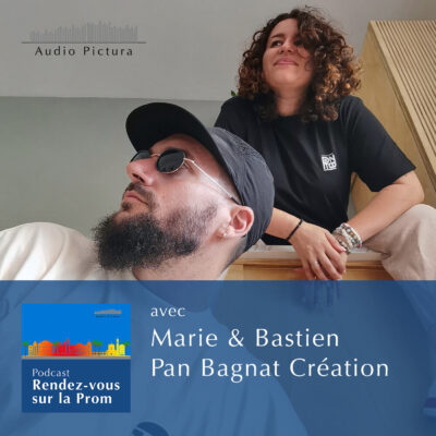 Marie et Bastien, créateurs de la marque niçoise de vêtements éthiques Pan Bagnat Création
