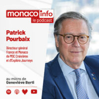 Portrait de Patrick Pourbaix, invité du podcast de Monaco Info pour parler de la croisière de luxe.