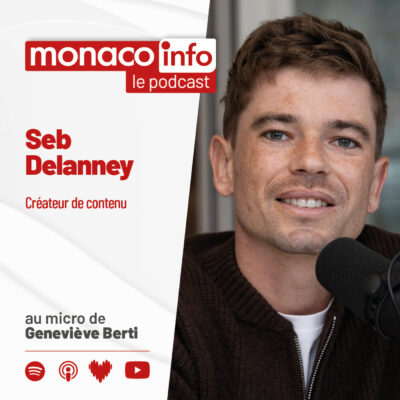 Portrait de Seb Delanney, invité du podcast Monaco Info pour parler de sa carrière de créateur de contenu automobile.