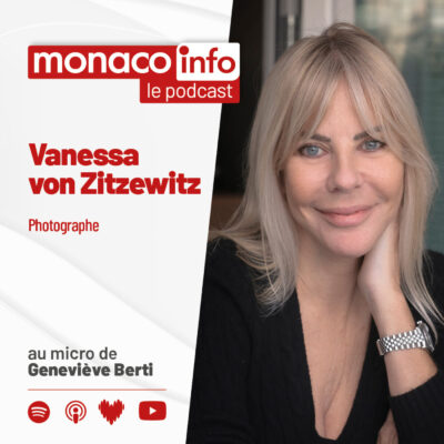 Portrait de la photographe Vanessa von Zitzewitz pour le podcast de Monaco Info