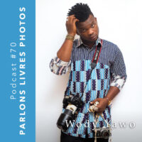 Visuel de l'épisode du podcast Photo Storia consacré à Wody Yawo, photographe de mode togolais installé à Lomé
