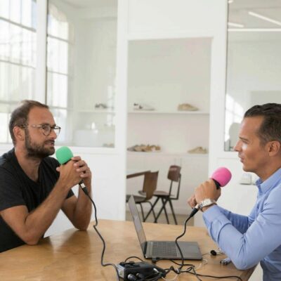 Portrait de Sébastien Kopp, cofondateur de la marque de baskets éco-responsables VEJA